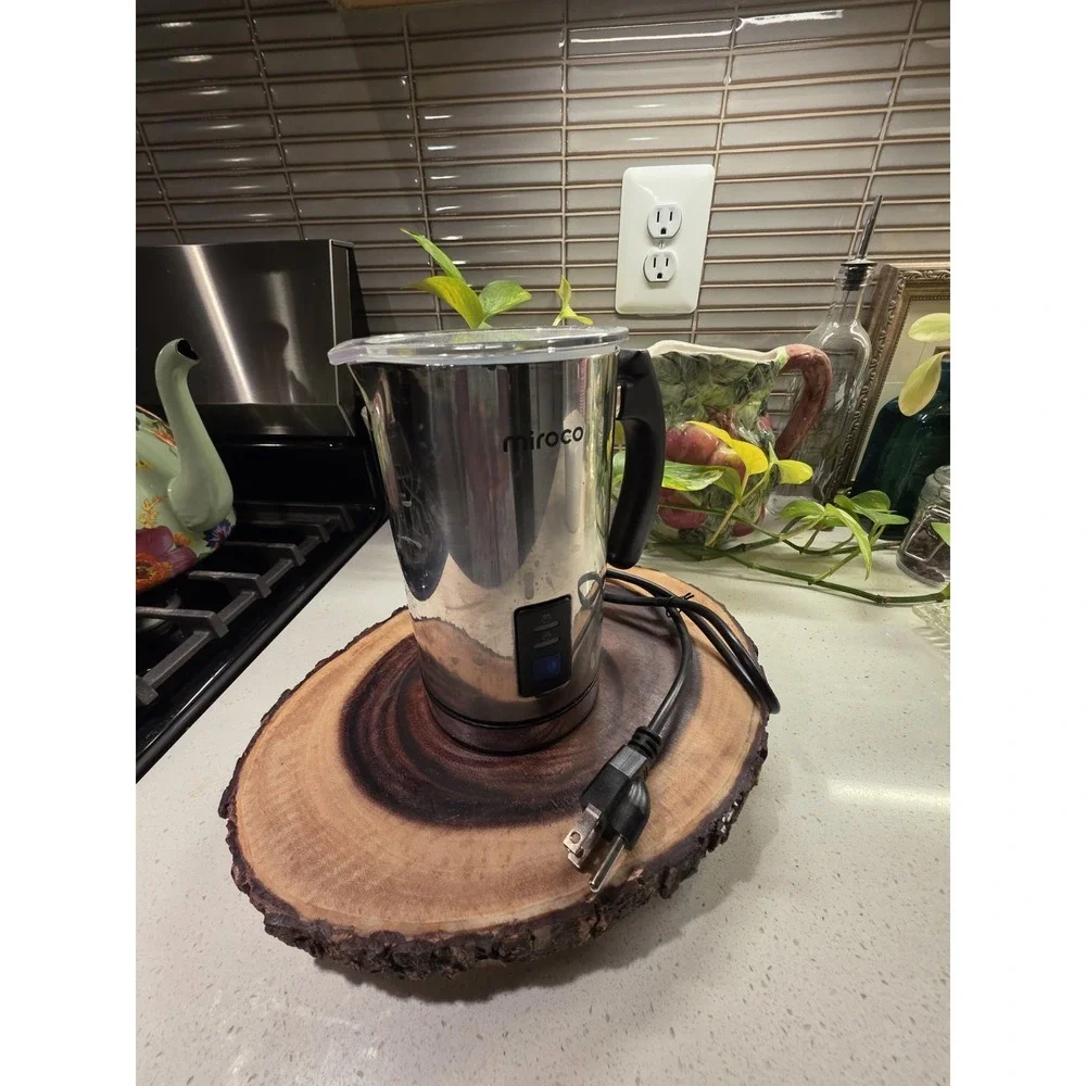 Miroco MI-MF001 Milk Frother Electric Milk Steamer - Silver